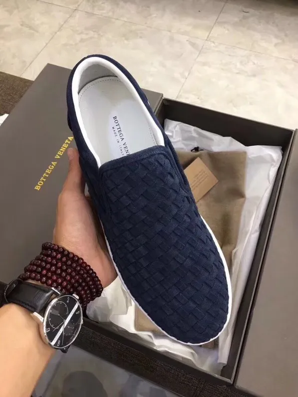 Men's men's shoes 💰420 [New style] 🎍🎍⚠️BOTTEGA VENETA) BV fashionable and casual classic, classic on sale ⬆️⬆️! (High quality) only better than genuine products from counters! Top handcrafted woven decoration [strong]💯💯 Breathable mesh lining plus mixed sheepskin and original latex feet! Genuine rubber anti-slip outsole! ! Super comfortable! Welcome to compare the authentic products at the counter! 38 to 44 (45 can be customized